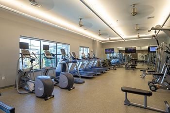 24/7 fitness center at the Townhomes at Woodmill Creek, The Woodlands TX